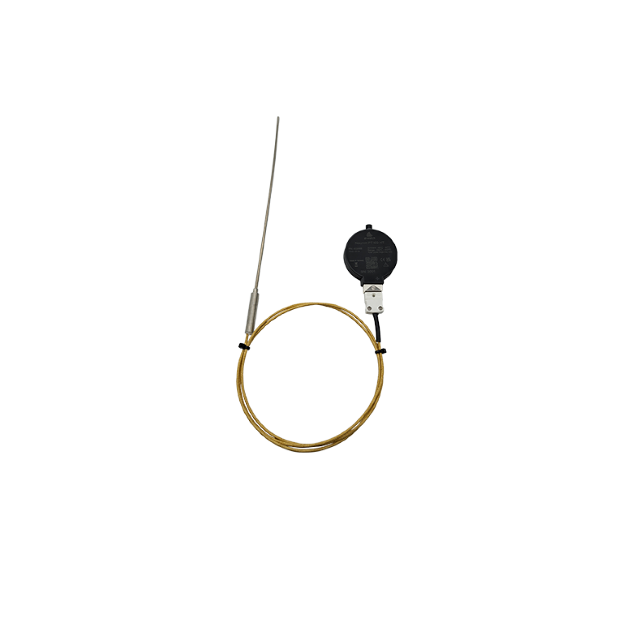 Sensore PT100 wireless con sonda da 25 cm per alte temperature fino a 650°C