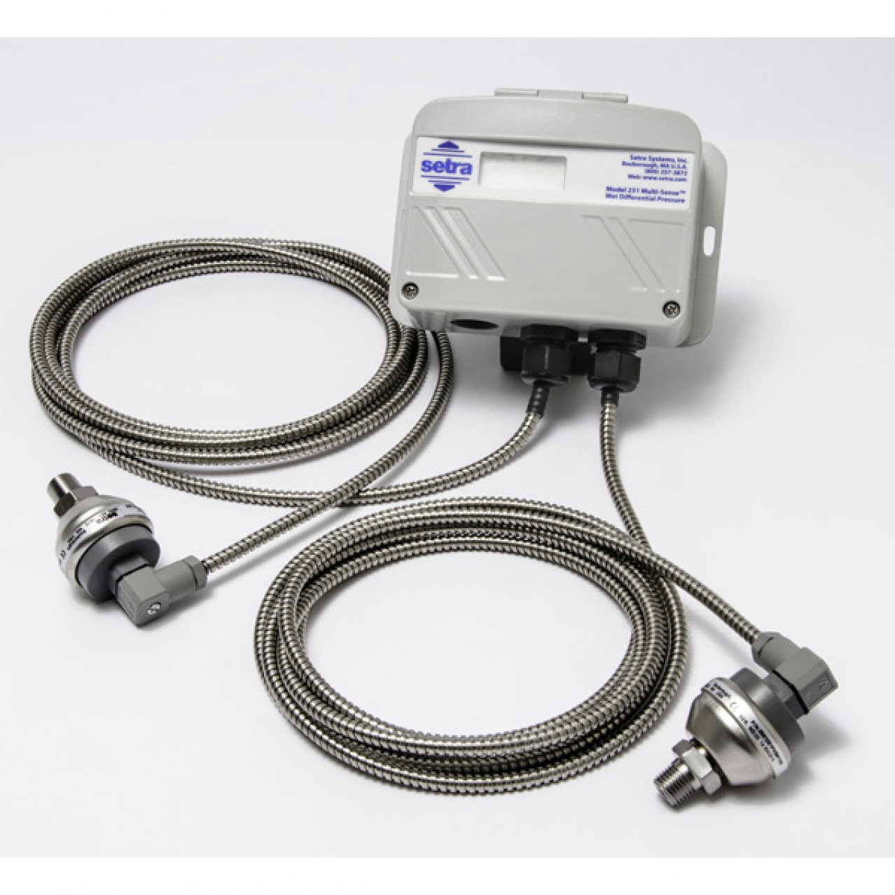 Trasduttore differenziale wet-to-wet a sensori remoti, cinque range code selezionabili