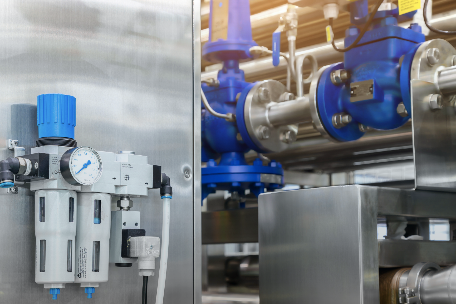 Monitoraggio del livello dell'olio nei serbatoi per aria compressa lubrificata