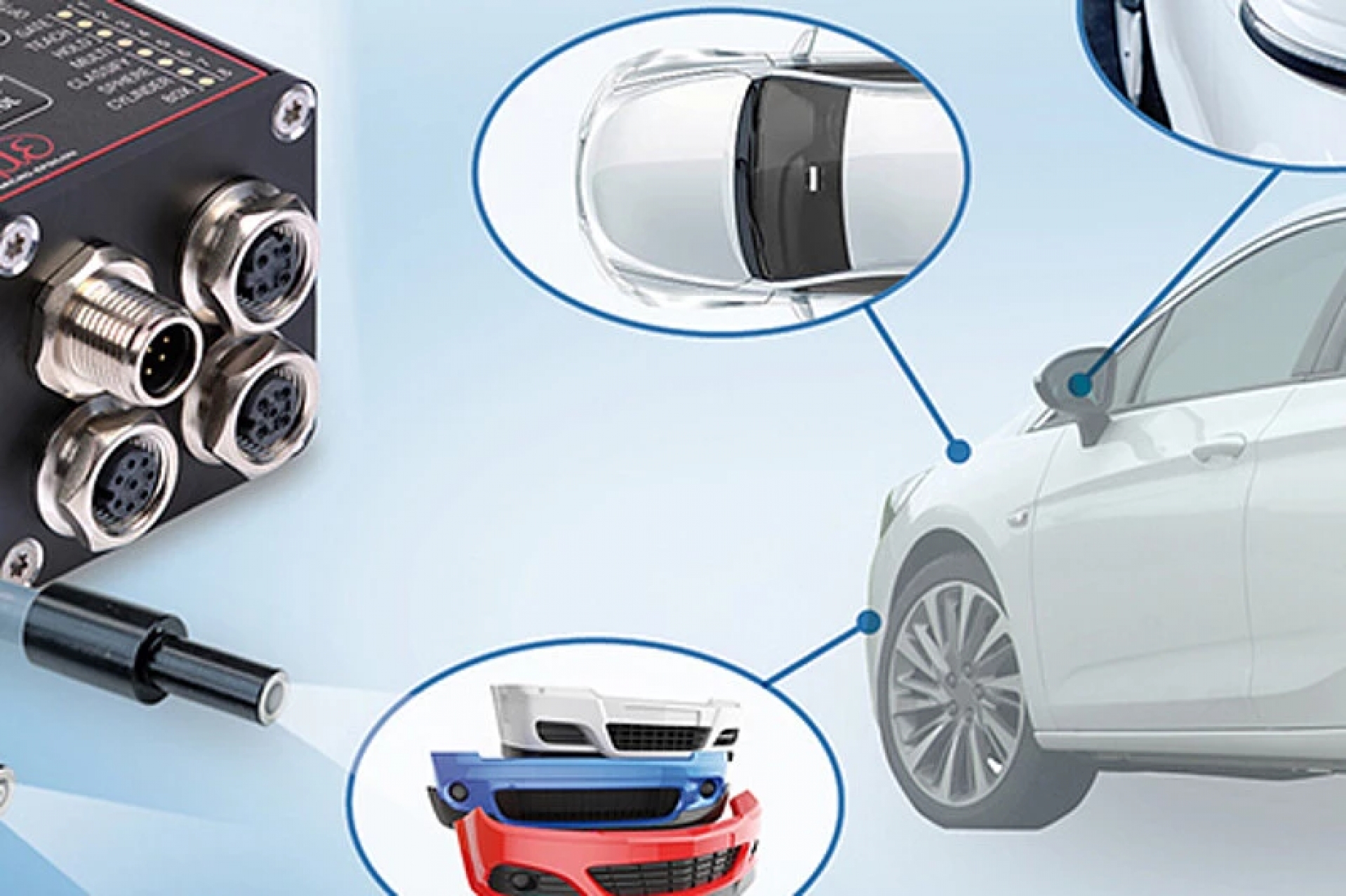 Misurazione del colore su componenti automobilistici