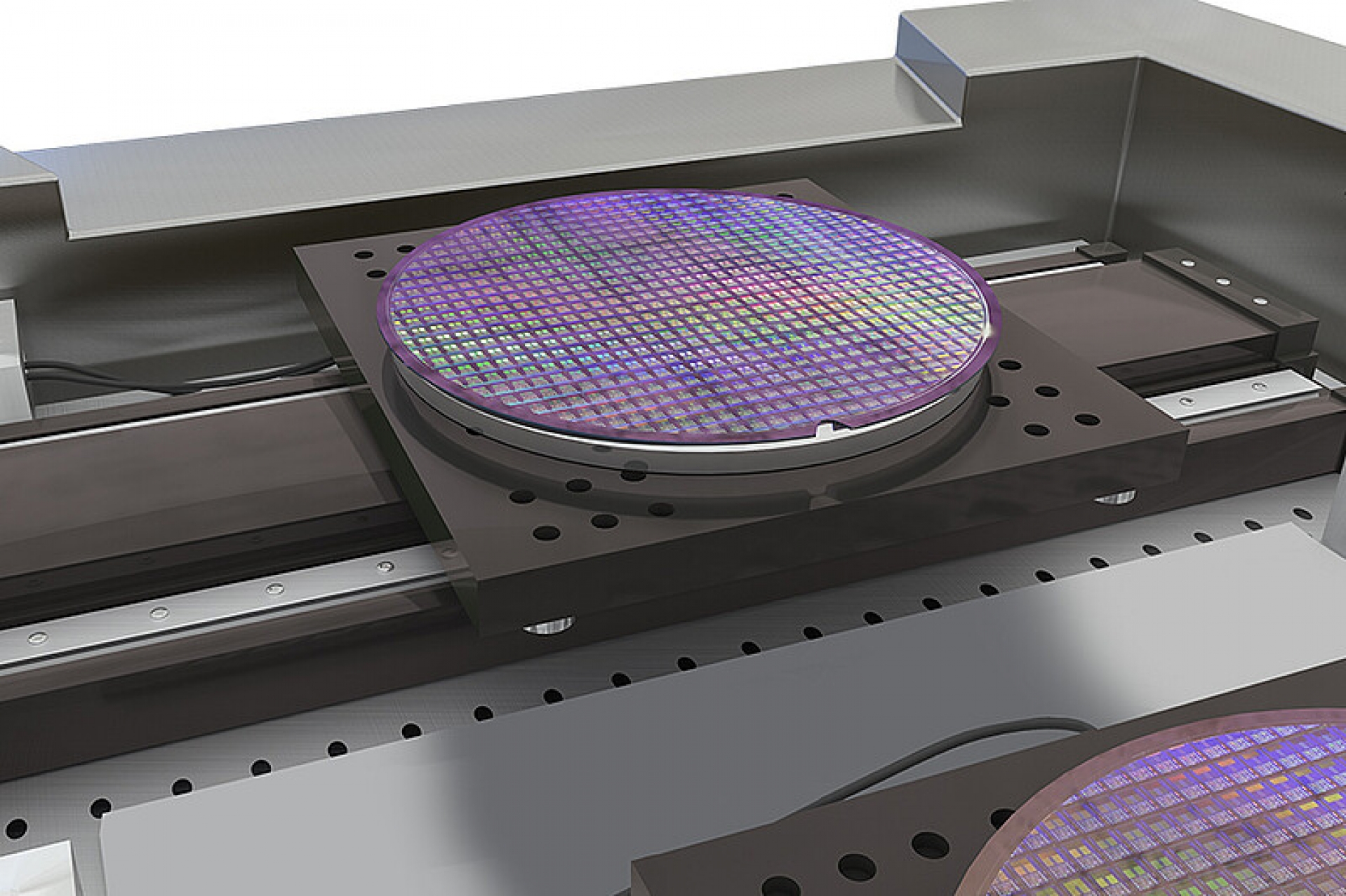 Posizionamento del wafer stage nelle macchine litografiche