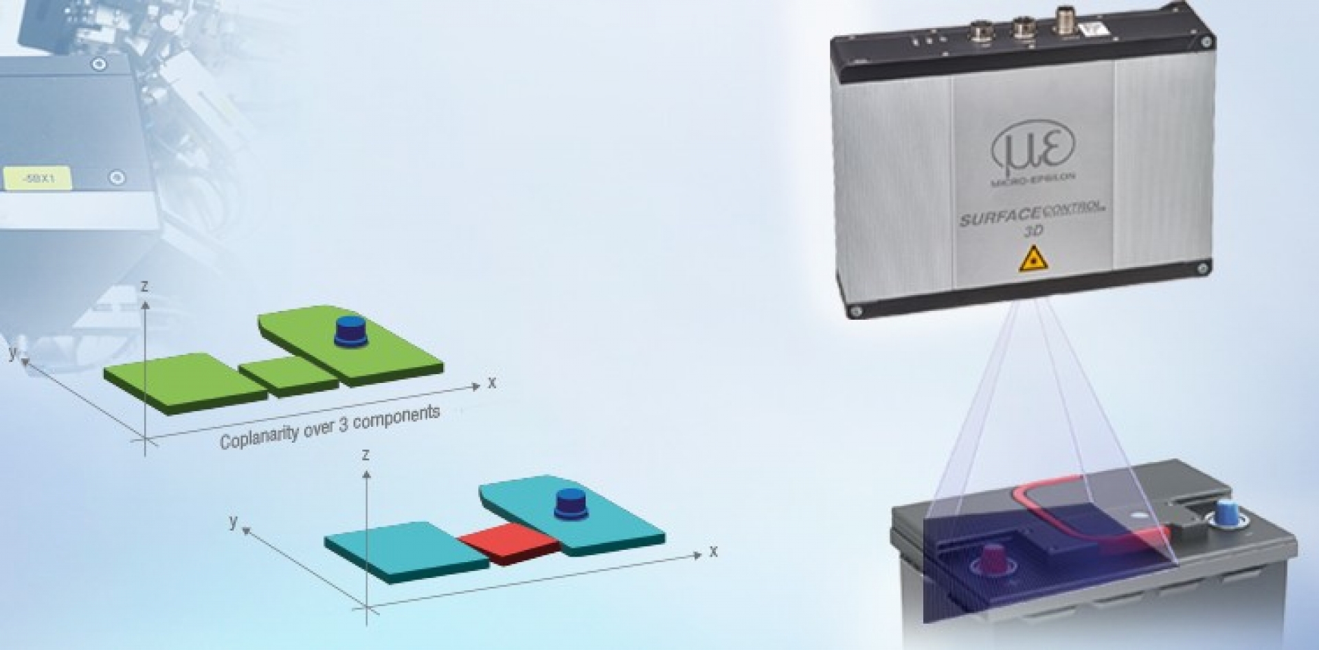 Produzione di batterie: test 3D in linea dei terminali polari