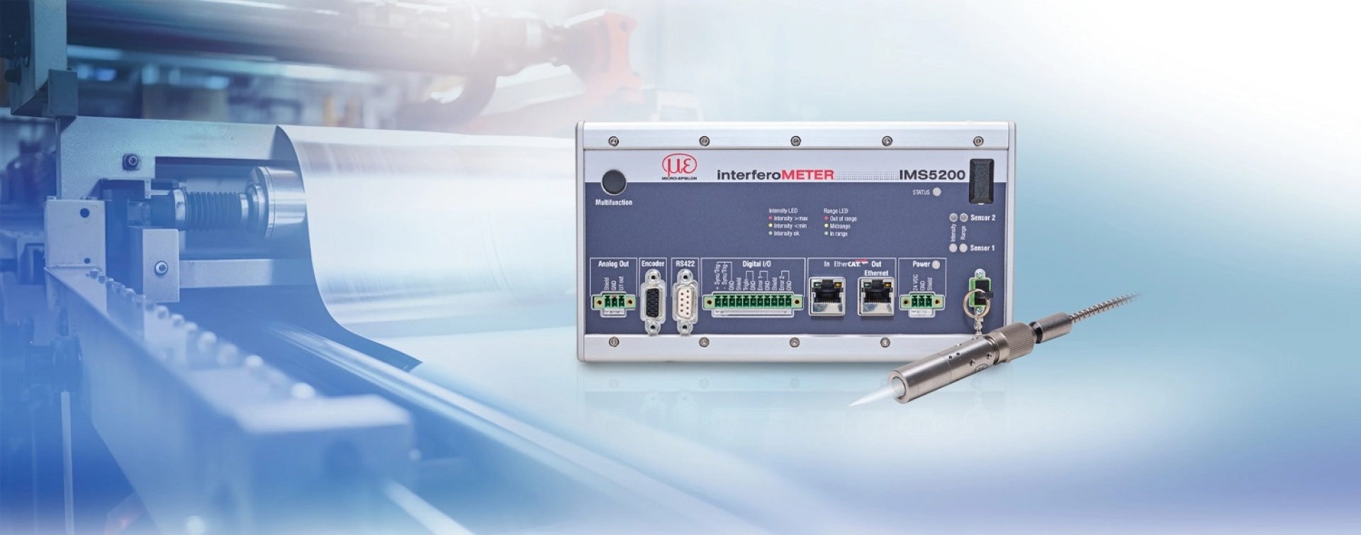 Interferometro a luce bianca per misurazioni in linea rapide e ad alta precisione 