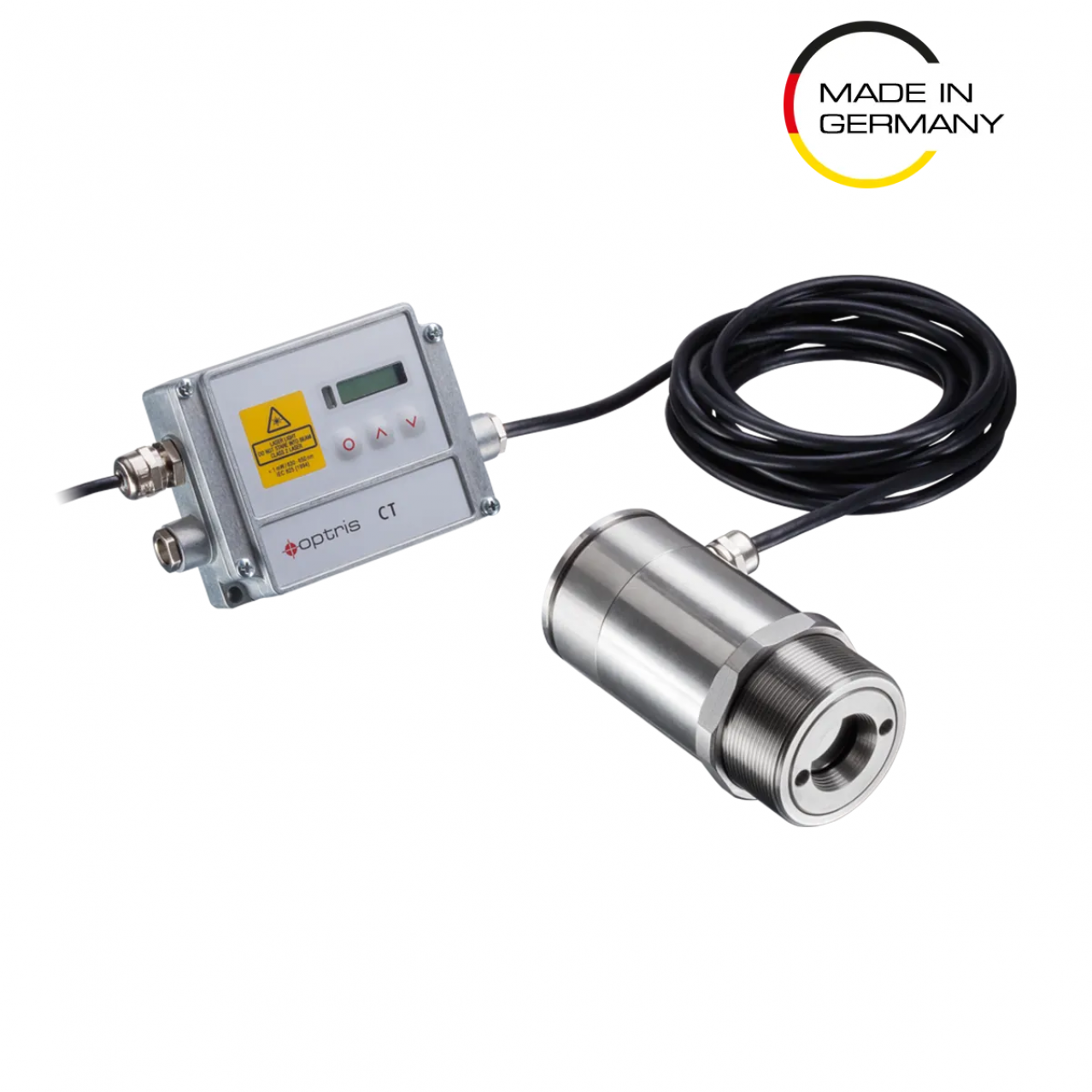 Pirometro a infrarossi per la misura senza contatto della temperatura del vetro