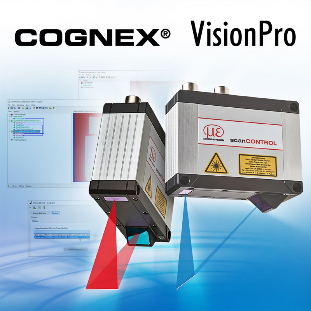 Laser scanner compatibili con il software Cognex VisionPro